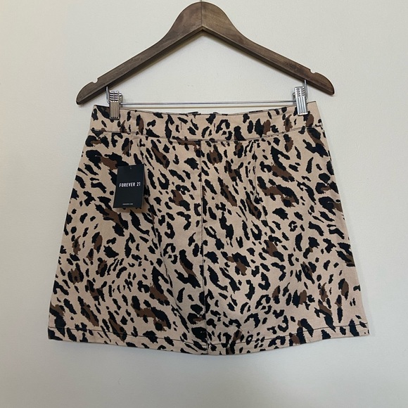 🔸 Forever 21 🔸 animal print skirt - Picture 3 of 8